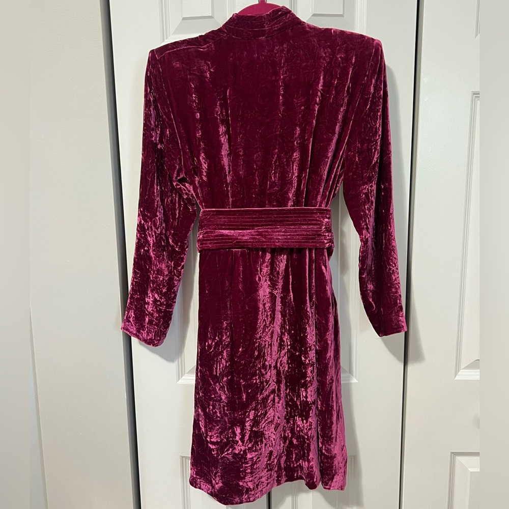 A.L.C. Kiera Velvet Pink Silk Blend Mini Dress (Size 2) - Picture 3 of 8